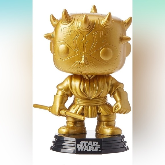 Funko Other - 𝅺FUNKO Exclusive POP Star Wars: Darth Maul (Gold Metallic)